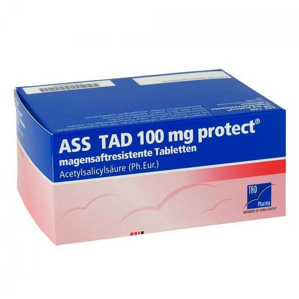 ass tad 100 mg protect gastric juice res film tablets 100 pcs ASS TAD 100 mg Protect Gastro-Resistant Film Tablets 100 pcs