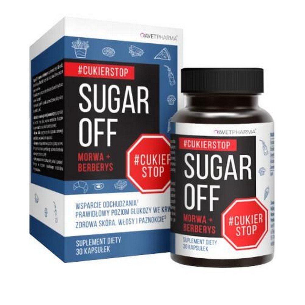avetpharma sugar off mulberry berberys 30 caps 1 Avetpharma Sugar Off (Mulberry + Berberine) capsules 30 pcs