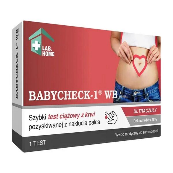 Babycheck-1 WB, blood pregnancy test, 1 pc.
