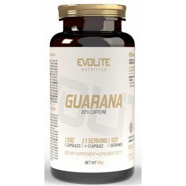 Evolite Guarana Extract 100 Caps 455 mg Stimulation