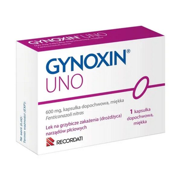 Gynoxin Uno, 600 mg, vaginal capsules, soft, 1 pc.