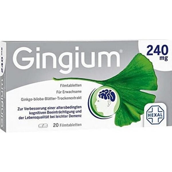Hexal Gingium 240mg Film-Coated Tablets 20 pcs