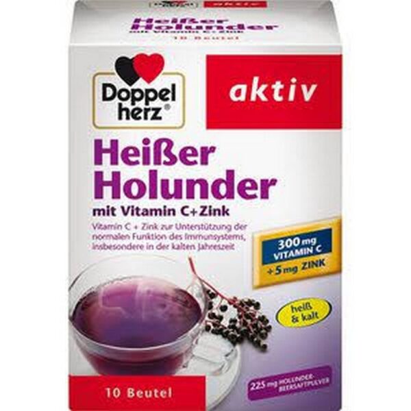 Hot elderberry dm.Vit.C+zinc granules, 10 pcs