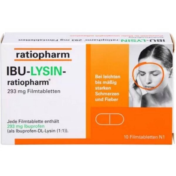 Ibu-Lysin-ratiopharm 293 mg Tablets 10 pcs
