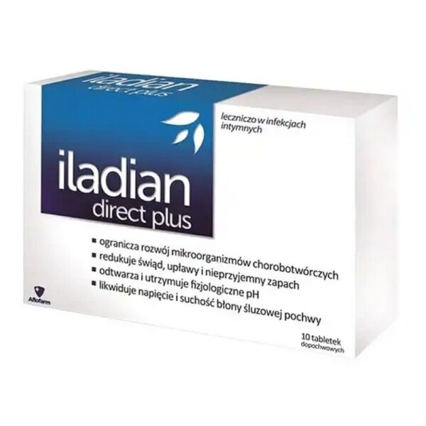 Iladian Direct Plus, vaginal tablets, 10 pieces