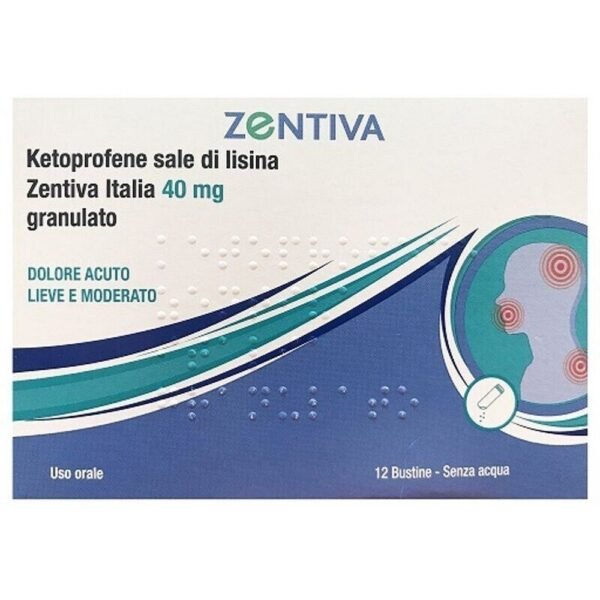 Ketoprofene Sale di Lisina 40mg Granulat 12 Beutel