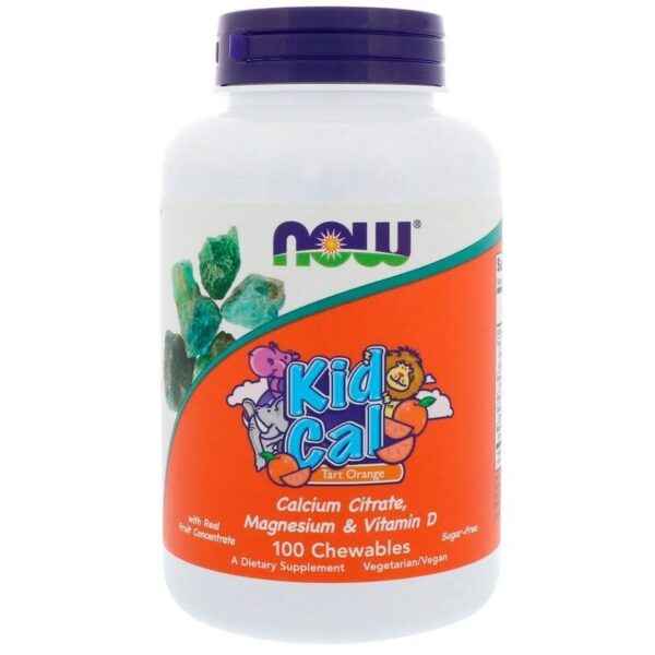 Kid Calcium Chewable, Tart Orange, 100 tab