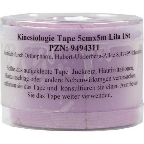 KINESIOLOGY tape 5 cmx5 m purple, 1 pc