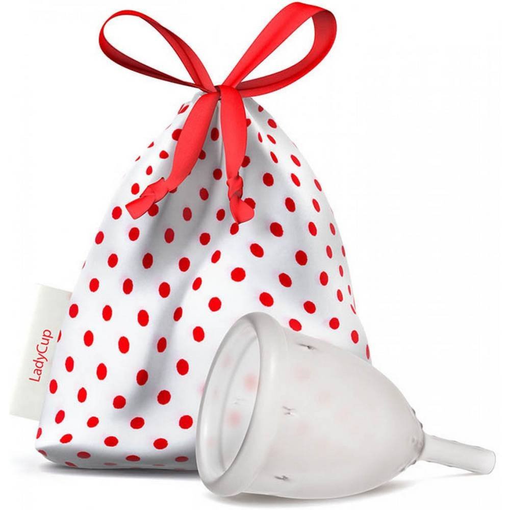 ladycup menstrual cup transparent l LadyCup Menstruationstasse Transparent Größe L
