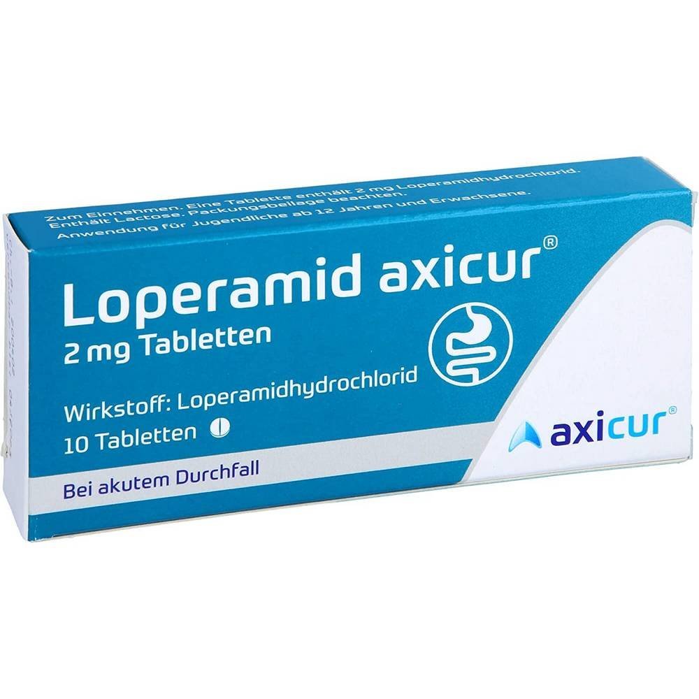 loperamid axicur 2 mg tablets 10 pcs Loperamid Axicur 2 mg Tablets 10 pcs