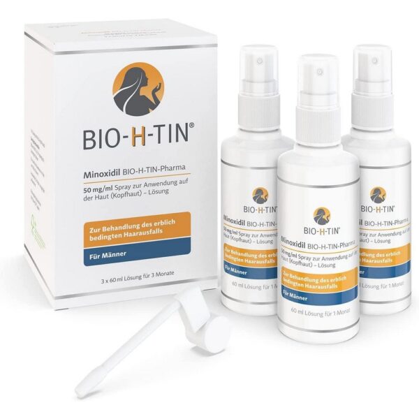 MINOXIDIL BIO-H-TIN Pharma 50 mg/ml Spray Solution, 3X60 ml