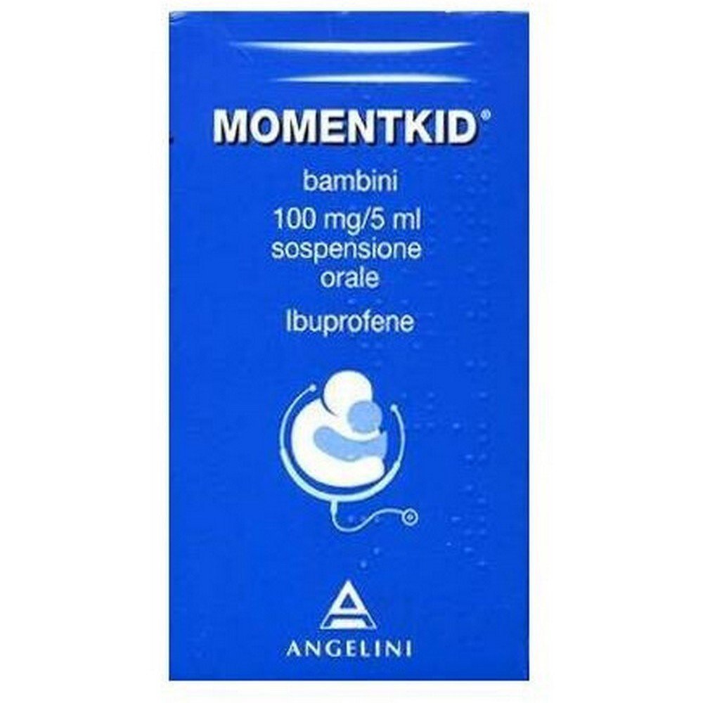 momentkid bambini 100 mg5 ml sospensione orale con siringa dosatrice 150ml Momentkid Kinder 100mg/5ml Suspension 150ml