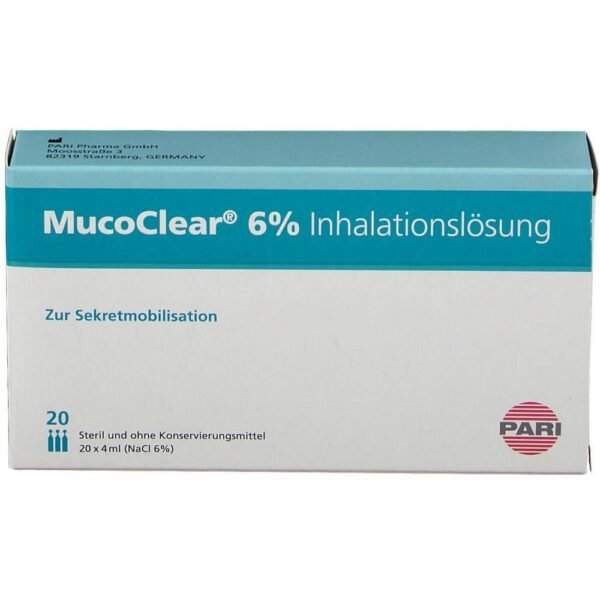 Mucoclear 6% NaCl Inhalation Solution 20 × 4 ml (Pari GmbH)