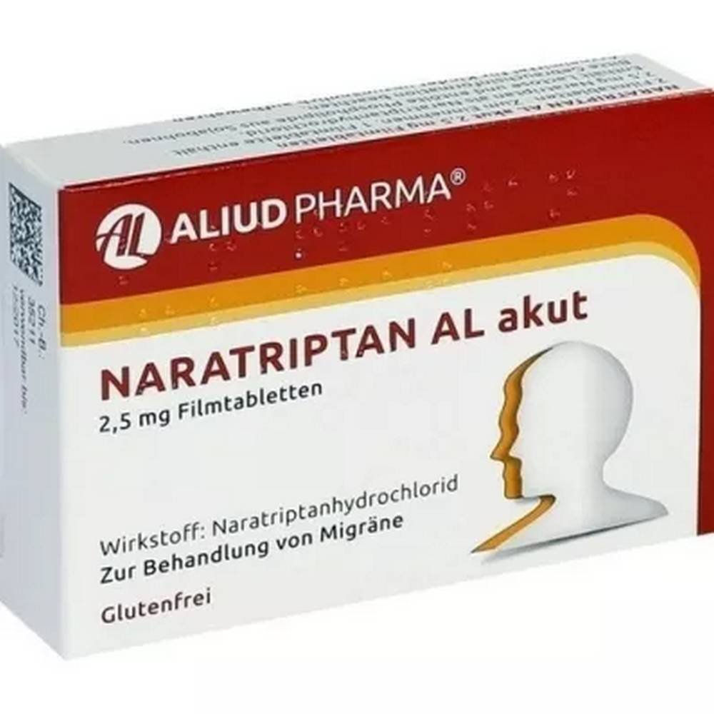 naratriptan al acute 25 mgpcs Naratriptan AL Acute 2.5 mg Tablets pcs