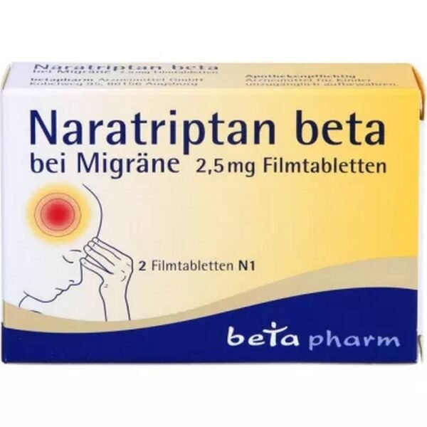 Naratriptan Beta for Migraines 2.5 mg Tablets pcs