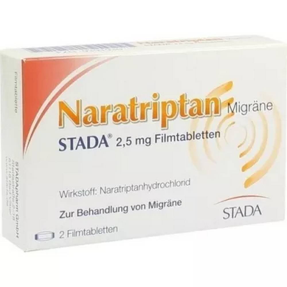 naratriptan migraine stada 25 mg 2 pcs Naratriptan Migraine Stada 2.5 mg Tablets 2 pcs