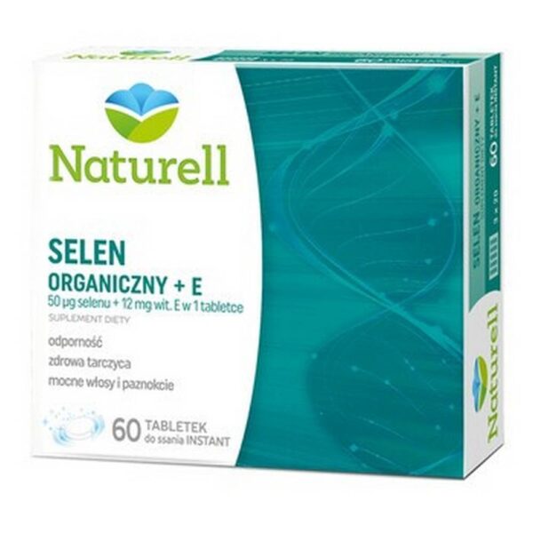 Natural organic selenium + E, lozenges, 60 pcs.