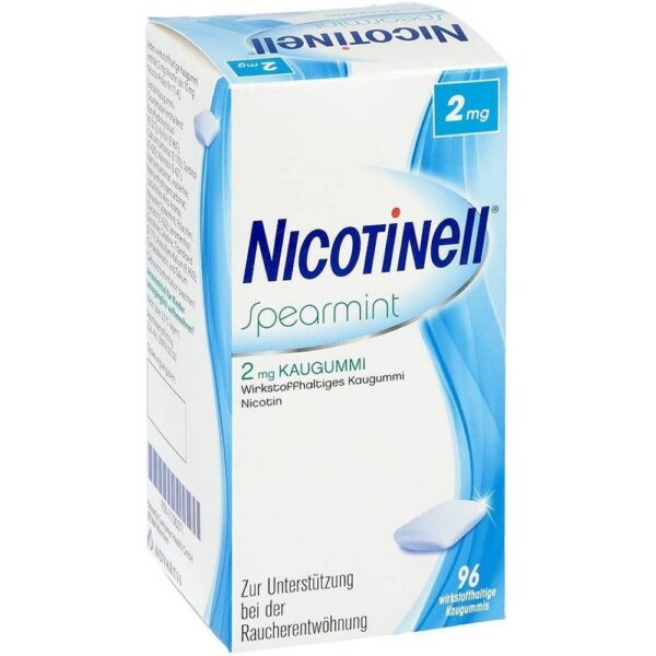 NICOTINELL Chewing Gum Spearmint 2 mg, 96 pieces