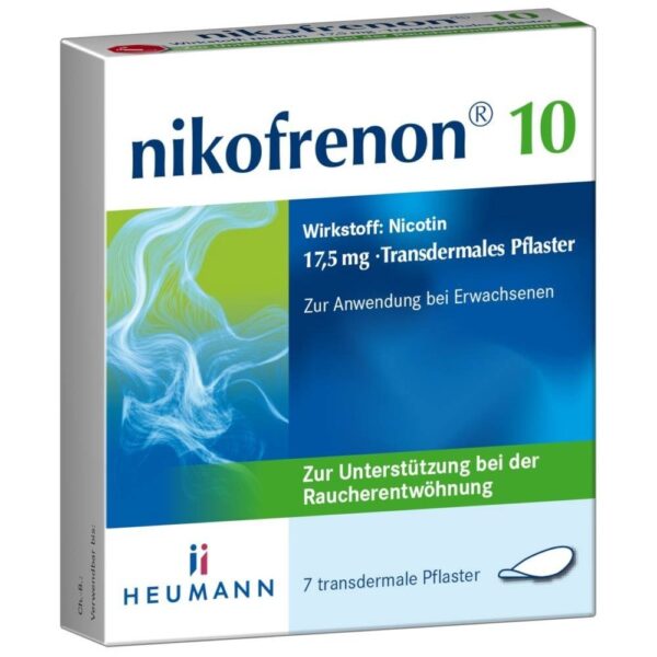 NIKOFRENON 10 Heumann transdermal plasters, 7 pcs