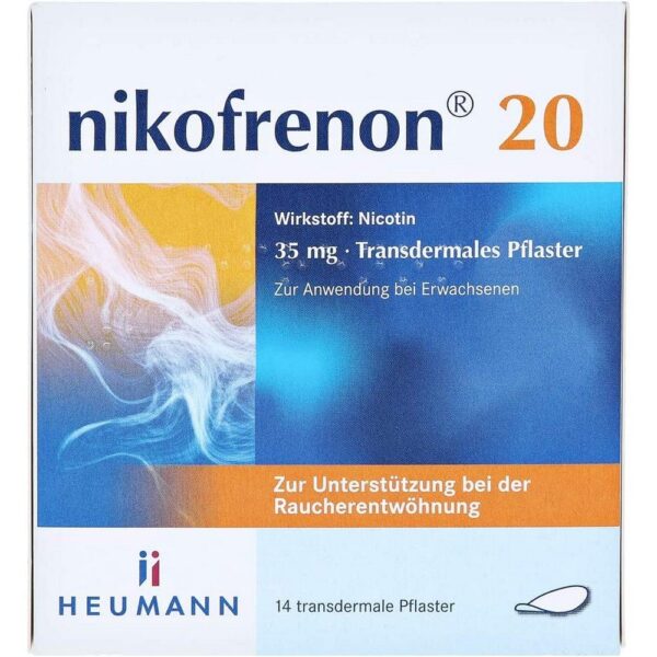 NIKOFRENON 20 Heumann transdermal plasters, 14 pcs