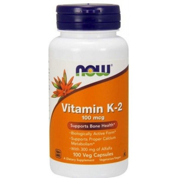 Now Foods Vitamin K2 100 mcg 100 caps