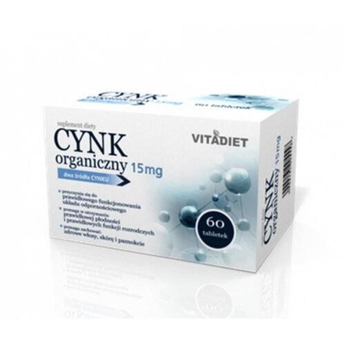 Organic zinc 15 mg, tablets, 60 pcs.
