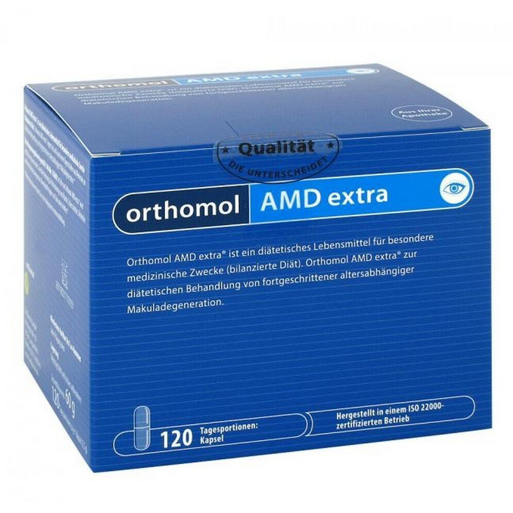 orthomol amd extra capsules 120 pcs Orthomol AMD Extra Capsules 120 pcs