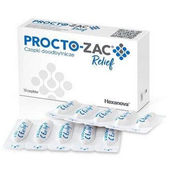Procto-Zac Relief Suppositories 10 pcs