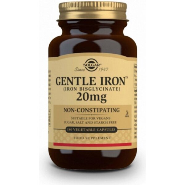 Solgar Gentle Iron 20 mg 180 caps