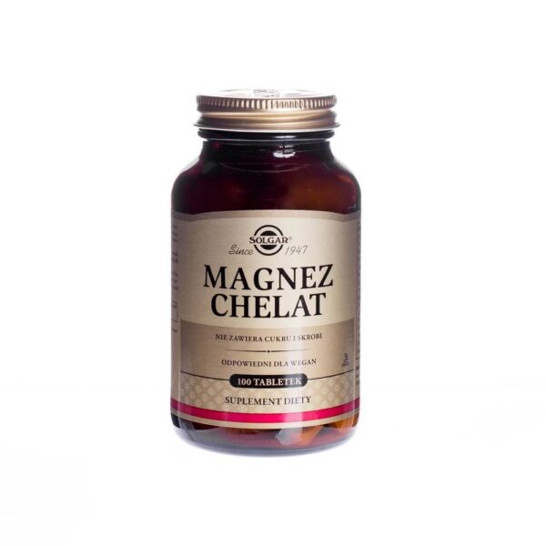 Solgar Magnesium Chelate, tablets, 100 pieces
