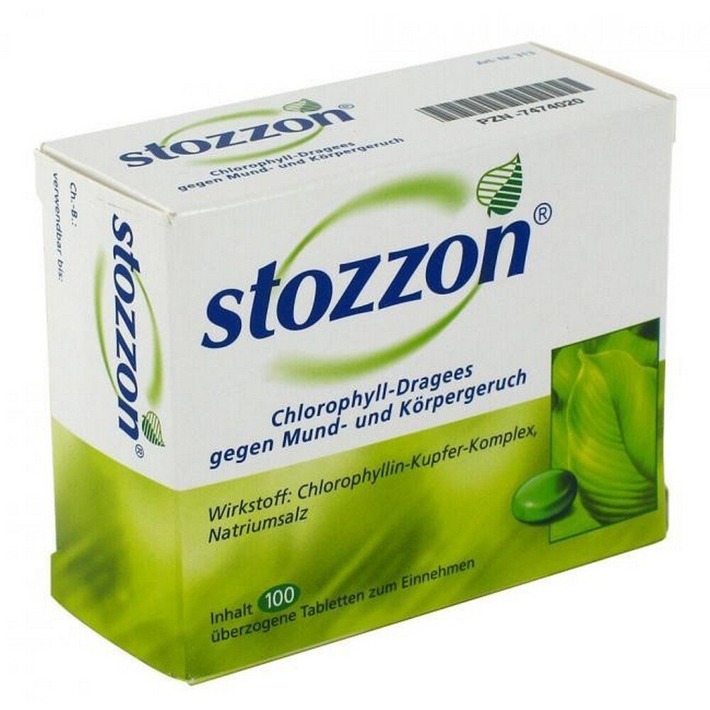 stozzon chlorophyll coated tablets 100 pcs Stozzon Chlorophyll Coated Tablets 100 pcs