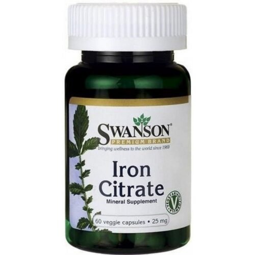 Swanson Iron Citrate 25mg 60 сaps