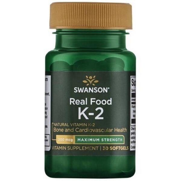 Swanson Vitamin K2 MK7 200 mcg 30 caps
