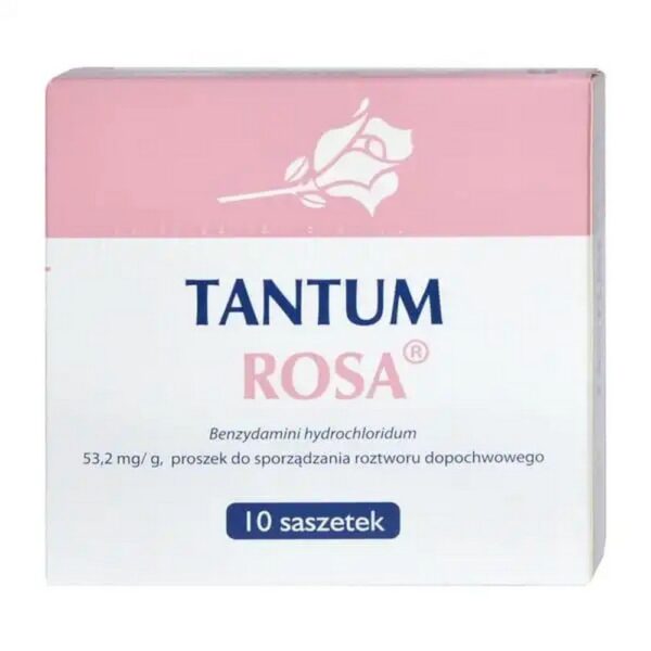 Tantum Rosa, 53.2 mg/g, powder for vaginal solution, 10 sachets