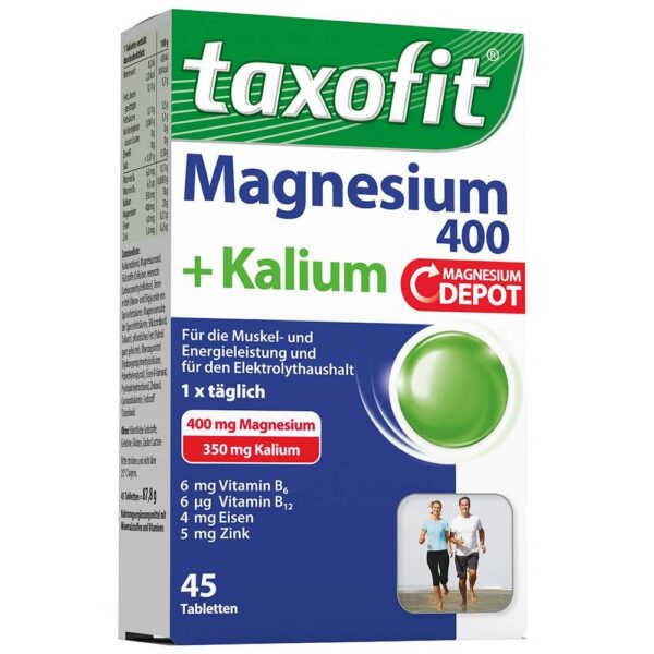 TAXOFIT Magnesium 400+Potassium Tablets, 45 St