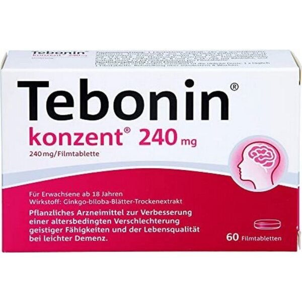 Tebonin Concentrate 240mg Film-Coated Tablets 80 pcs