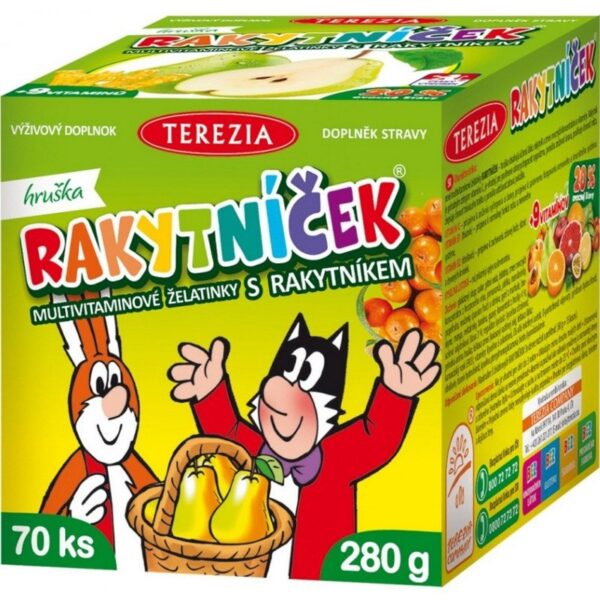 Terezia Company Sea buckthorn multivitamin gelatin with sea buckthorn Pear 70 pcs