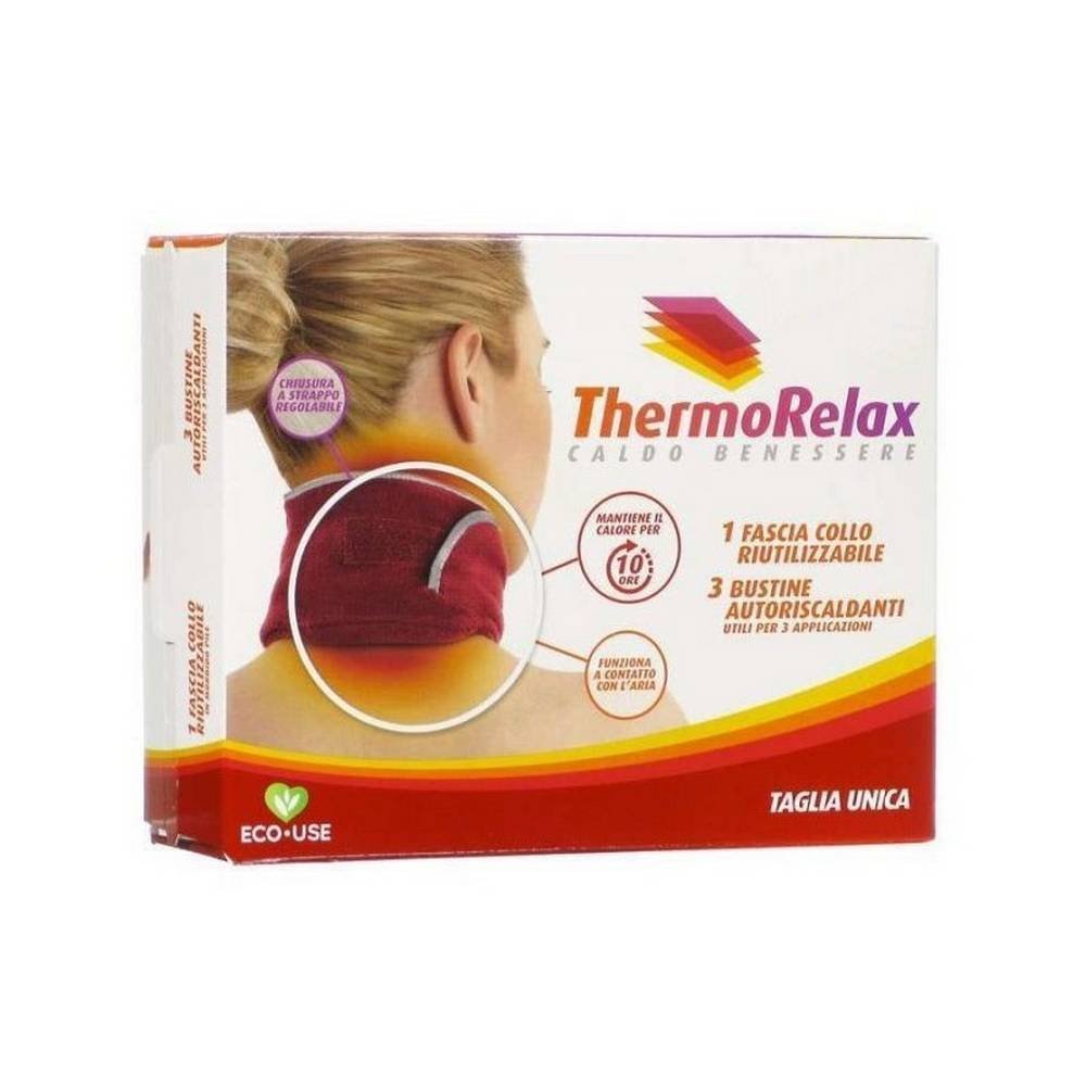 thermorelax neck band with 3 self Thermorelax Nackenband mit 3 Wärmepads