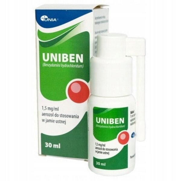 Uniben aerosol for mouth 1.5 mg/ml 30 ml