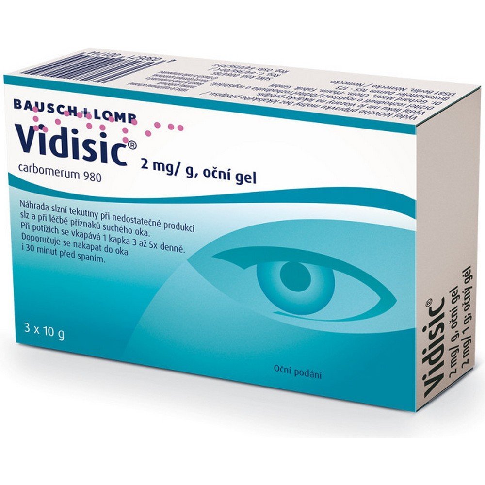 vidisic 2 mgg oph.gel_. 3 x 10 g Vidisic 2 mg/g eye gel 3 × 10 g