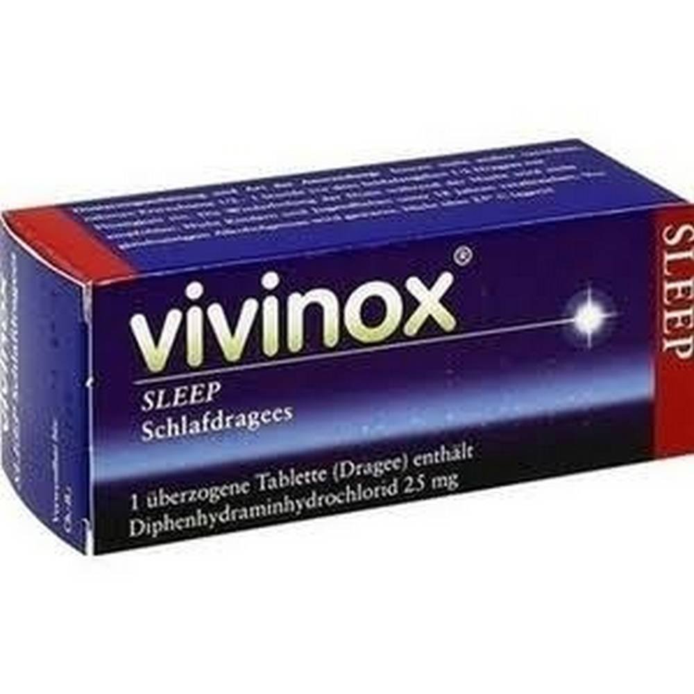 vivinox sleep sleeping dragees coated tablets 50 pcs Vivinox Sleep Dragees Coated Tablets 50 pcs