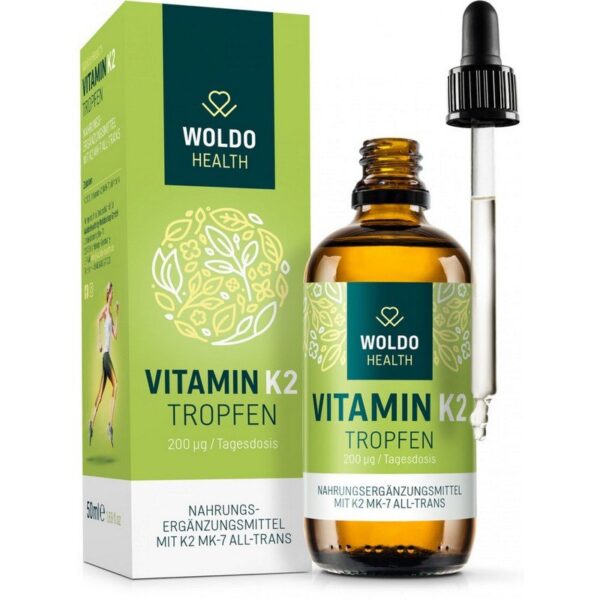 WoldoHealth Vitamin K2 dissolved in MCT oil 50 ml
