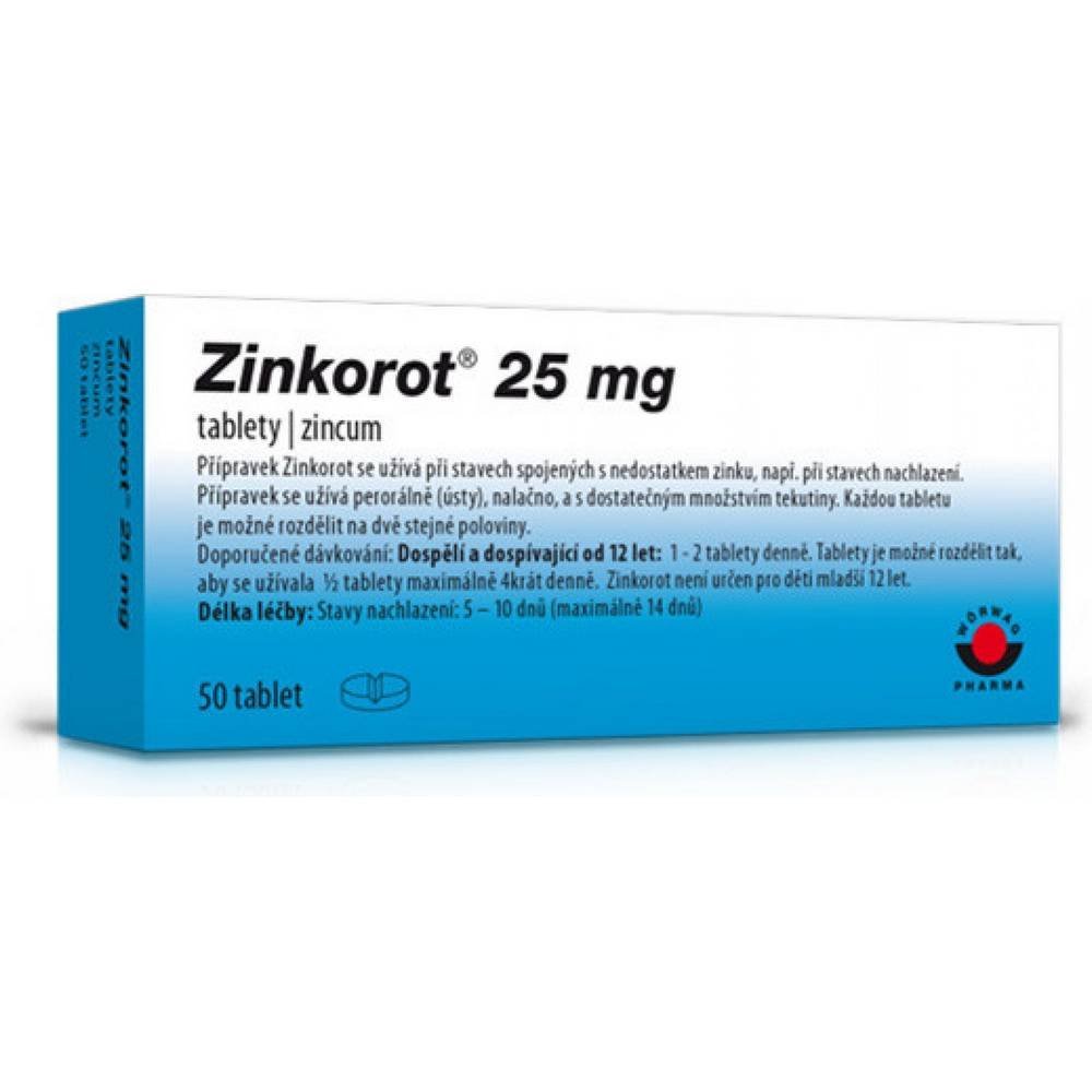 zinkorot 25mg 50 Zinkorot 25 mg Tablets 50 pcs