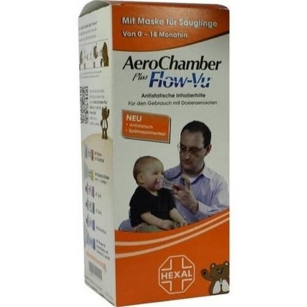AEROCHAMBER M.Maske F.Suglinge 0-18 months, 1 pcs