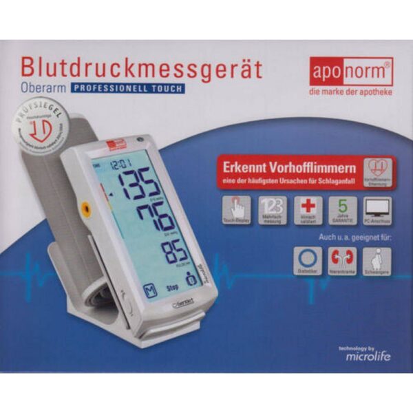 APONORM Blood pressure monitor Prof.Touch upper arm, 1 pcs