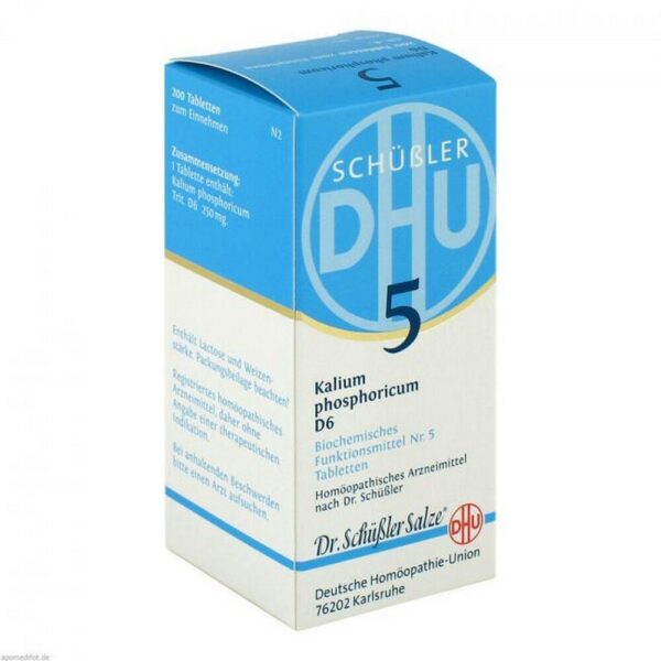 BIOCHEMIE DHU 5 potassium phosphoricum D 6 tablets, 200 pcs