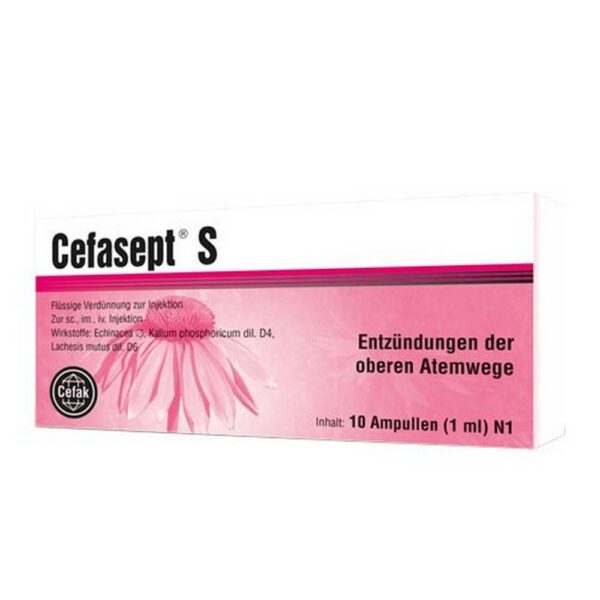 CEFASEPT S injection solution, 10 pcs