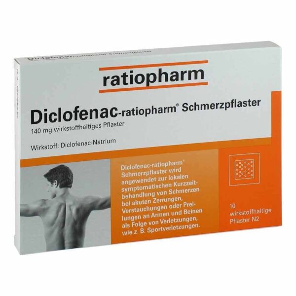 DICLOFENAC-ratiopharm Pain Plasters, 10 St