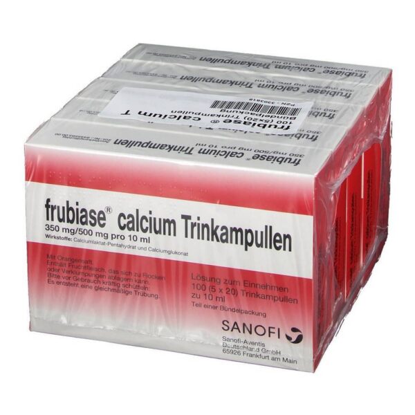 FRUBIASE CALCIUM T drinking ampoules, 5X20 pcs