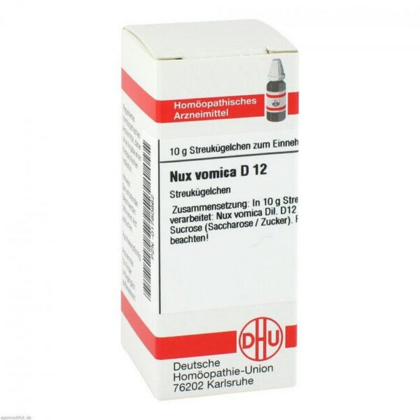 NUX VOMICA D 12 globules, 10 gr